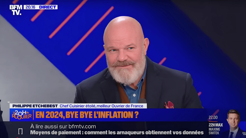 Participation de Philippe ETCHEBEST à un plateau TV
