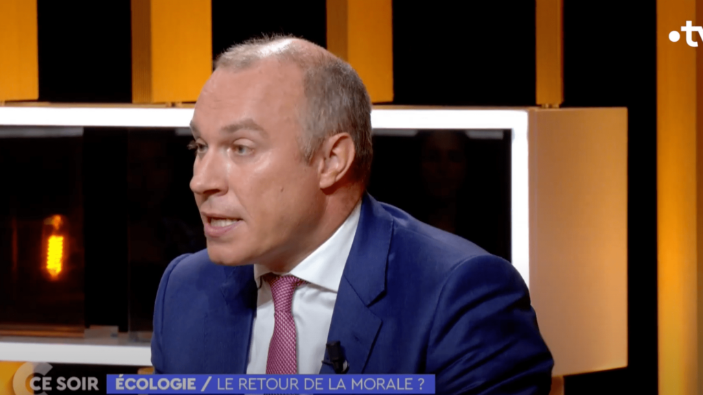 Capture vidéode François GEMENNE @France TV