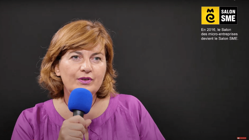 Intervention de Sandra LE GRAND à une interview sur son entreprise