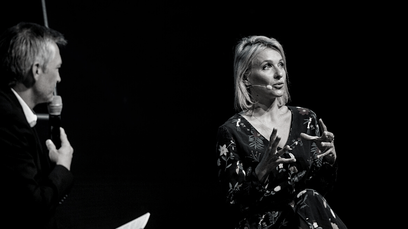 Intervention d'Alice Modolo lors d'une conférence à Nancy, ©Bertrand Jamot