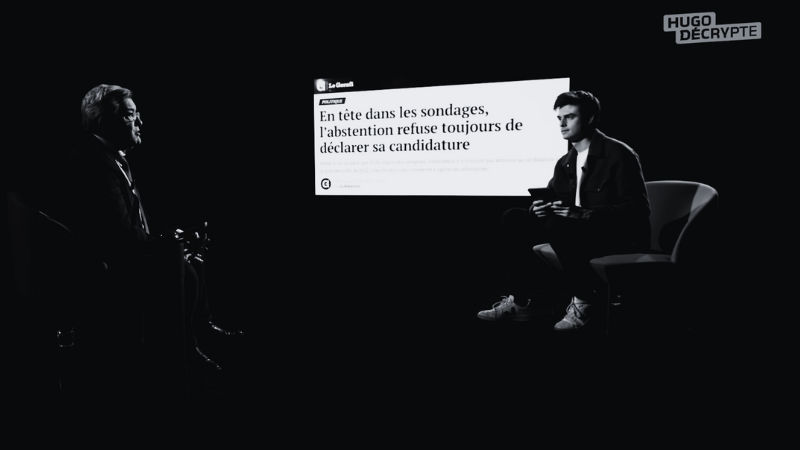 Interview de Hugo TRAVERS avec Jean-Luc MÉLENCHON pour les présidentielles 2022 ©HugoDécrypte