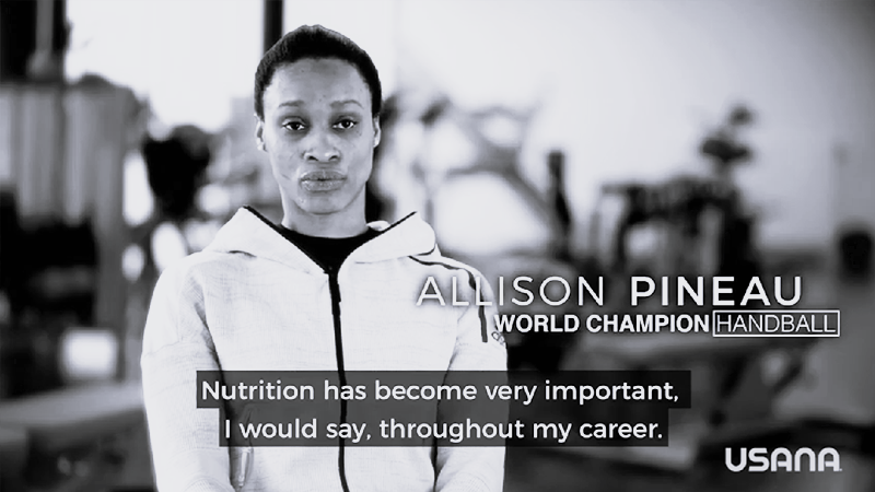 Intervention de Allison PINEAU pour Athletes Trust USANA ©Athletes Trust USANA