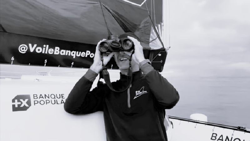 Intervention de Armel LE CLÉAC'H pour Transat Jacques ©Transat Jacques