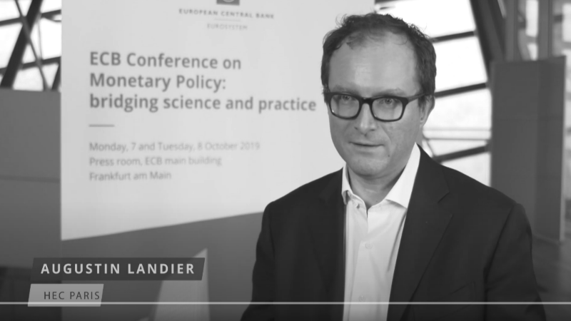 Intervention de Augustin LANDIER pour European Central Bank ©ECB