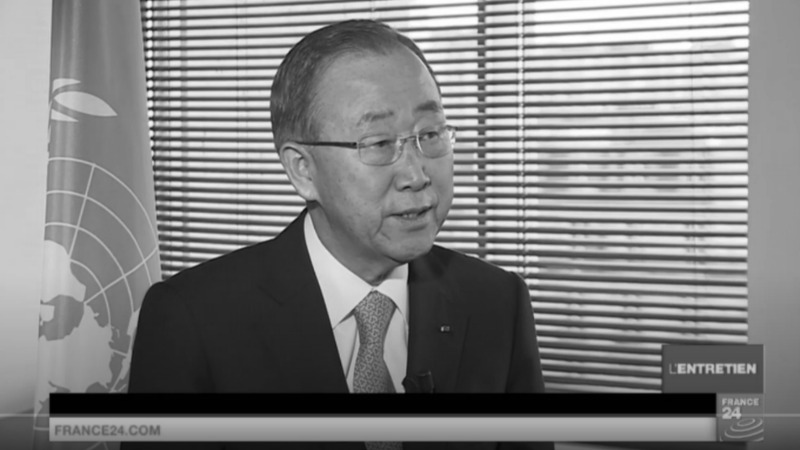 Intervention de Ban KI-MOON pour France 24 ©France 24