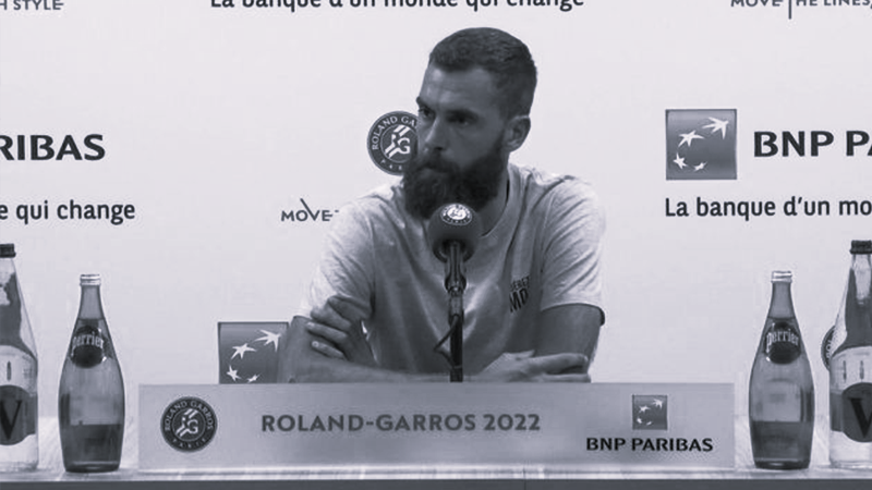 Intervention de Benoît PAIRE pour Roland Garros 2022 ©Roland Garros