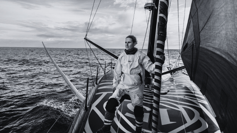 Clarisse CRÉMER en mer ©L'Occitane Sailing Team