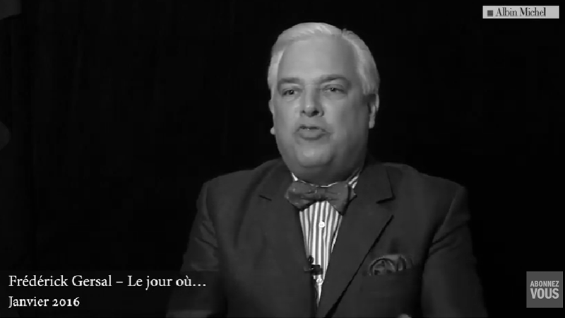 Intervention de Frédérick GERSAL pour les Editions Albin Michel ©Albin Michel