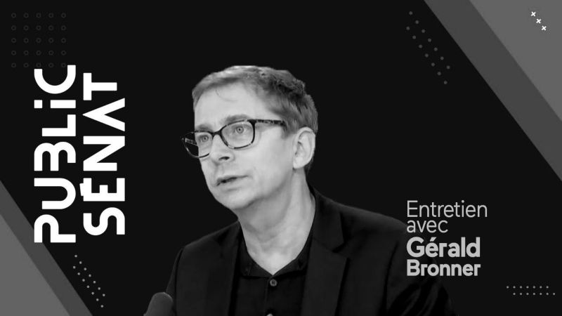 Intervention de Gérald BRONNER pour Public Sénat ©Public Sénat