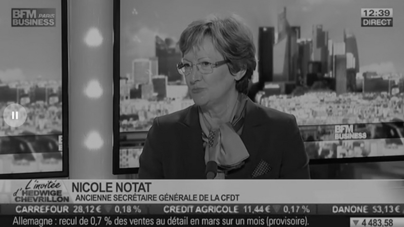 Intervention de Nicole NOTAT pour BFM TV ©BFM