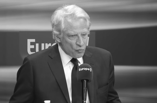 Intervention de Dominique DE VILLEPIN pour Europe 1 ©europe1