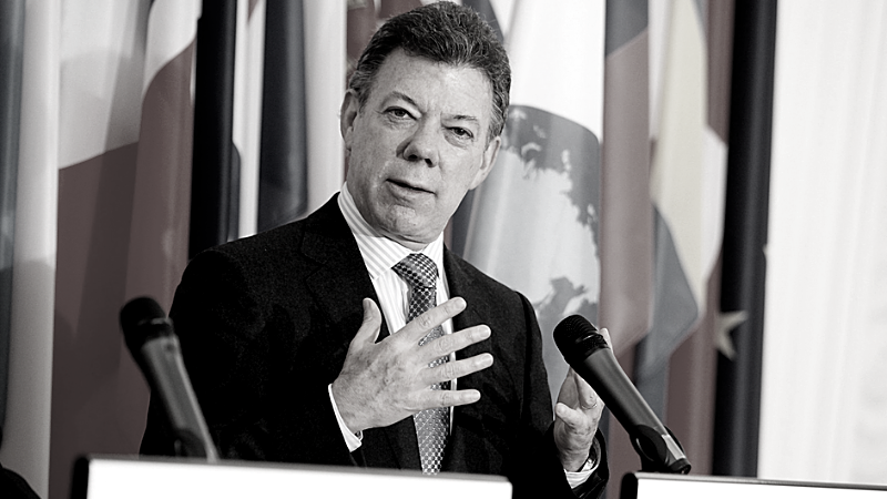 Intervention de Juan MANUEL-SANTOS à l'OECD ©CesarCarion