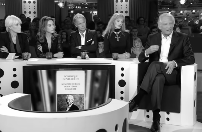 Intervention de Dominique DE VILLEPIN pour On n'est pas couchés! ©on n'est pas couchés