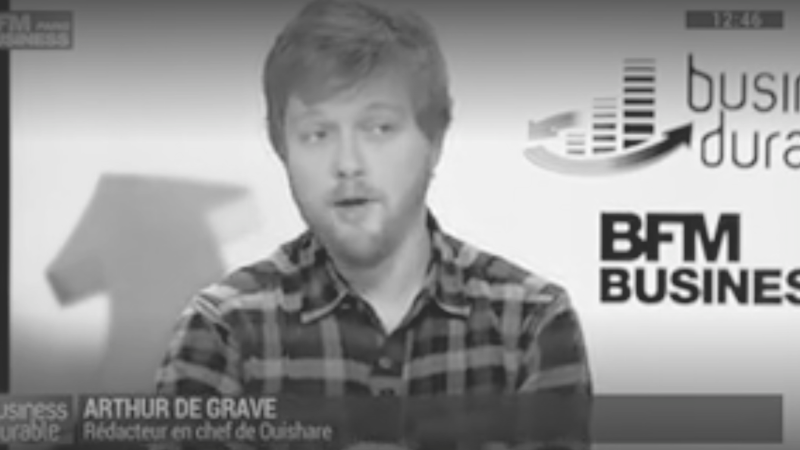 Interview d'Arthur DE GRAVE pour BFM TV ©BFM