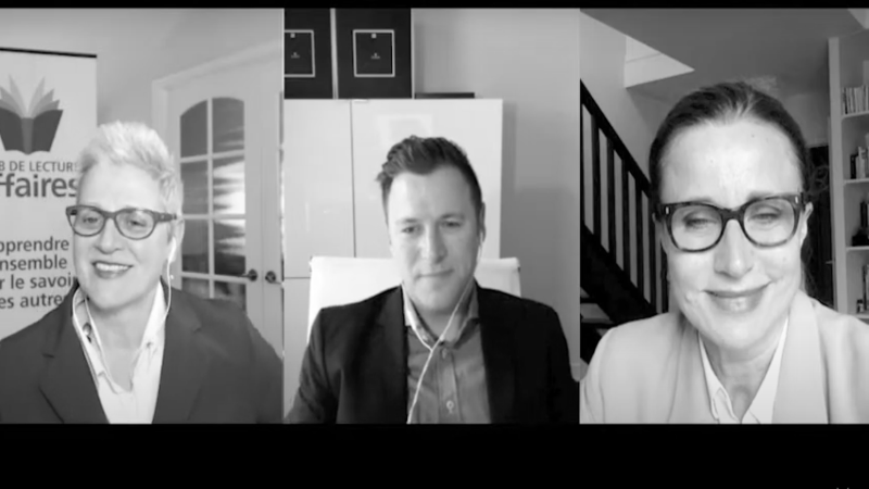 Intervention de Laurence BODY pour Micheline Bourque Club de lecture Affaires ©Micheline Bourque Club de lecture Affaires