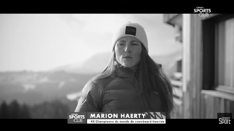 Intervention de Marion HAERTY pour Canal + Sport ©Canal + Sport