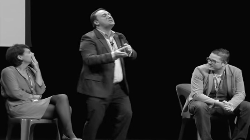 Intervention de Michel POULAERT sur la définition de l'optimisme ©Michel POULAERT