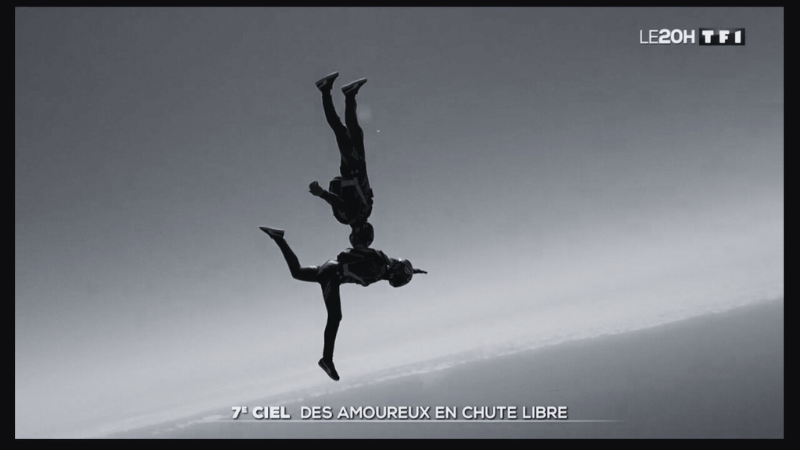 Passage de Karine JOLY et Grégory CROSIER sur le JT du 20h ©TF1