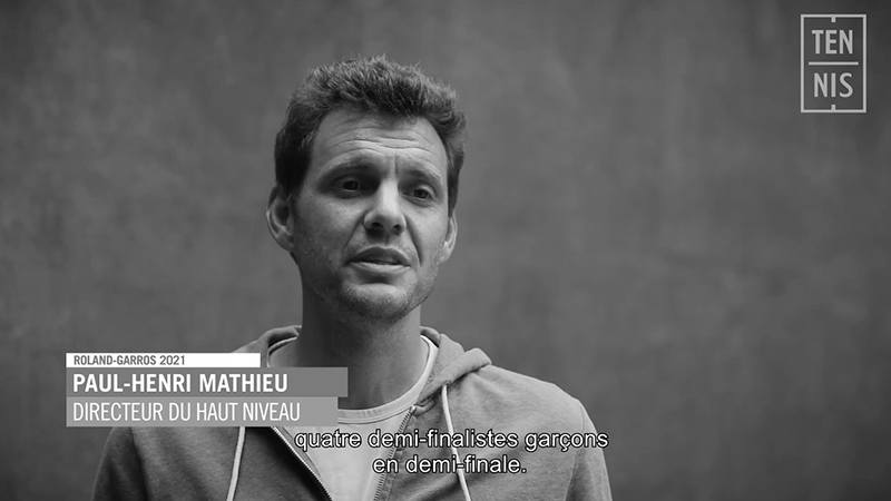 Intervention de Paul-Henri MATHIEU pour l'emission de tennis ©TENNIS