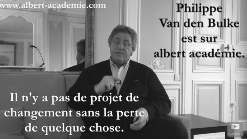 Intervention de Philippe VAN DEN BULKE pour Albert Académie ©Albert Académie