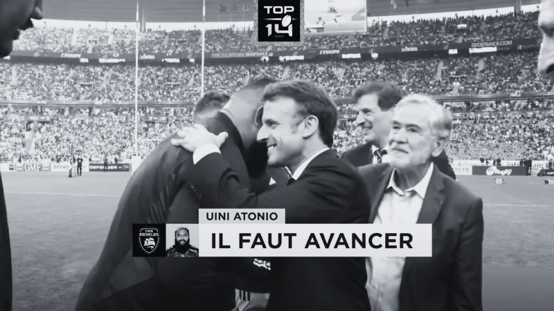 Rencontre de Uini ATONIO avec le Président de la République ©Top14