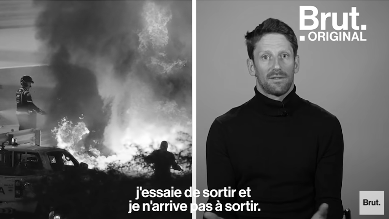 Intervention de Romain GROSJEAN pour Brut ©Brut