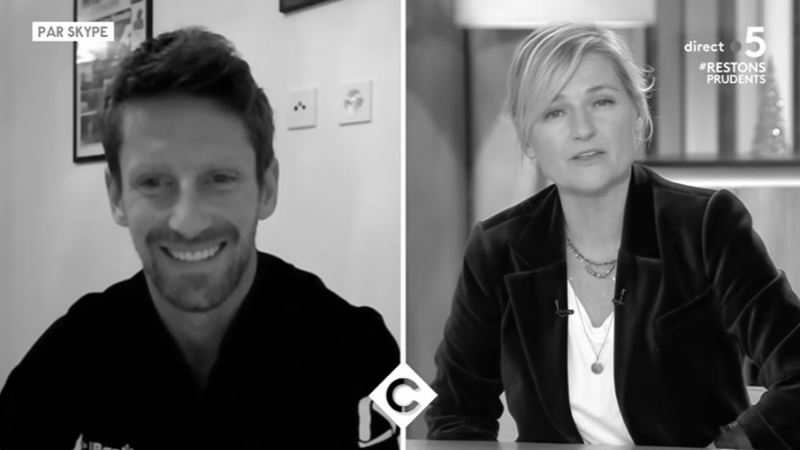 Intervention de Romain GROSJEAN pour C à Vous ©C à Vous