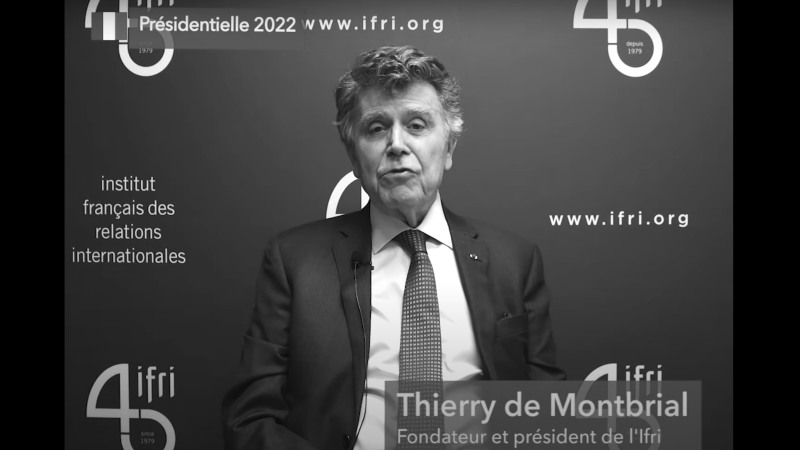 Intervention de Thierry DE MONTBRIAL ©Institut français des relations internationales