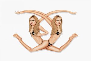 Cara Delevingne : transformée en logo Chanel !