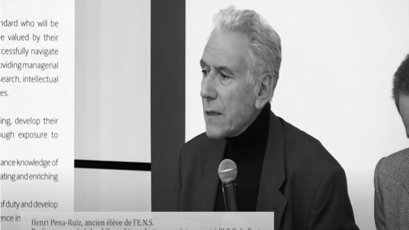 Intervention de Henri PEÑA-RUIZ pour ISC Paris ©ISC Paris