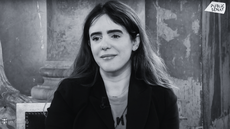 Interview de Aurélie JEAN sur le plateau de Public Sénat ©Public Sénat
