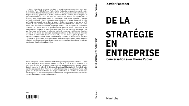Nouveau livre de Xavier FONTANET disponible en septembre 2024 ©Xavier Fontanet