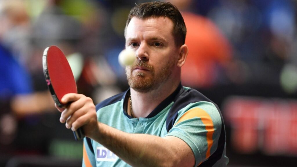 Florian MERRIEN pongiste de l'Équipe de France ©Luc Percival