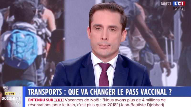 Passage de Jean-Baptiste DJEBBARI à la télévision ©LCI