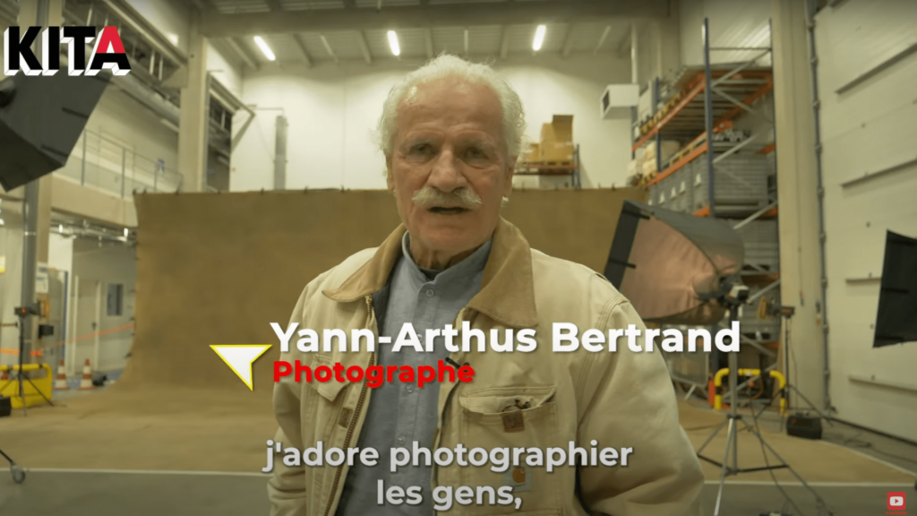Intervention de Yann ARTHUS-BERTRAND pour un shooting photo ©KITA