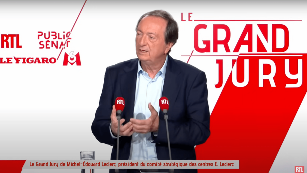 Participation de Michel-Édouard LECLERC pour Le Grand Jury ©RTL