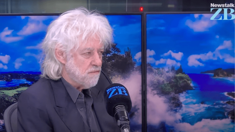 Intervention de Bob GELDOF à un plateau TV