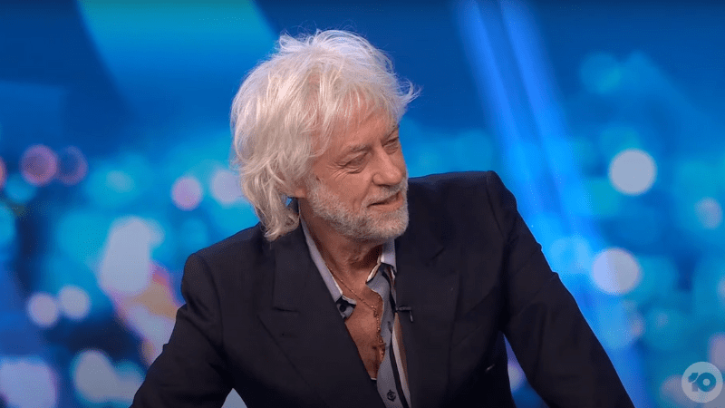 Participation de Bob GELDOF à une interview sur son parcours