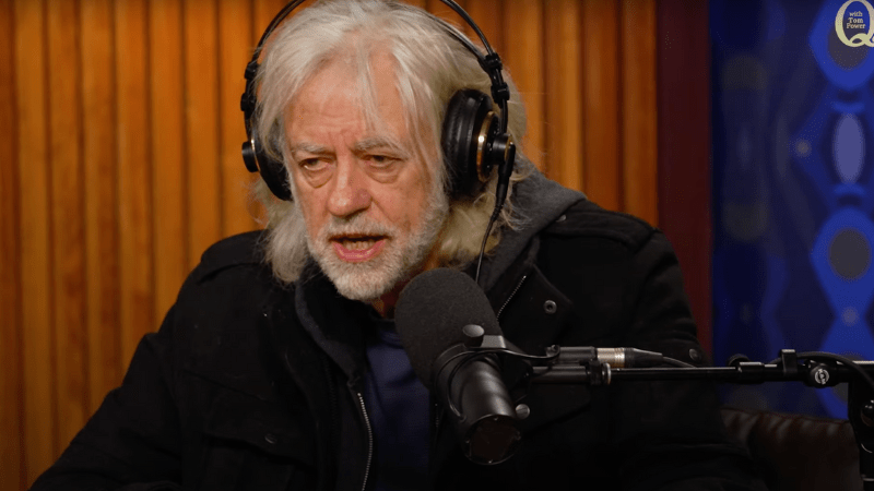 Participation de Bob GELDOF à une station radio